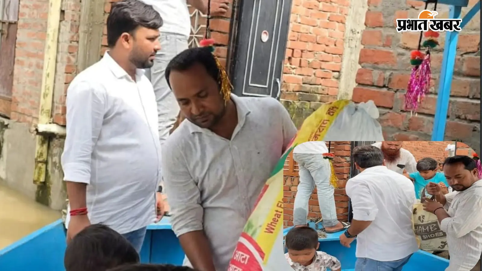 खन्नौत का पानी घरों में घुसा तो मच गई अफरा-तफरी, 17 परिवार हुए कैद; फिर जो हुआ, स्टीमर लेकर पहुंचे पार्षद