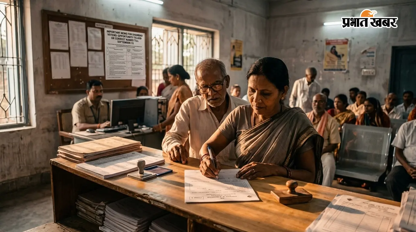 धनबाद के मतदाताओं के लिए जरूरी खबर, 15 सितंबर तक नाम जोड़ने-सुधार का मौका