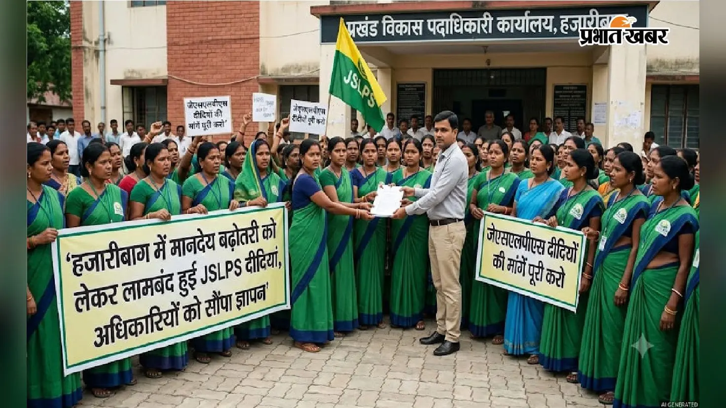 हजारीबाग में मानदेय बढ़ोतरी को लेकर लामबंद हुईं JSLPS दीदियां, अधिकारियों को सौंपा ज्ञापन