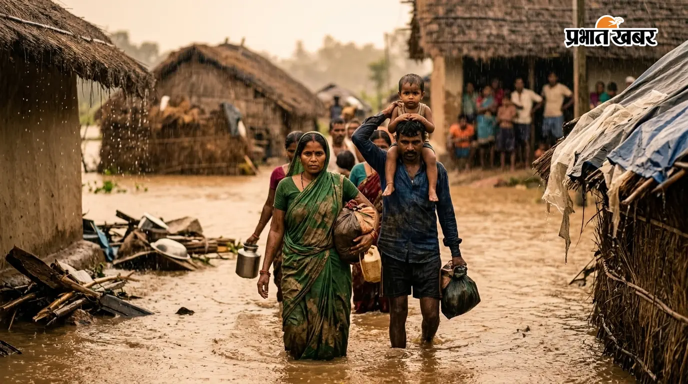 आरा में मूसलाधार बारिश से शहर जलमग्न, सड़क-नाली का फर्क मिटा, कई लोग पानी में गिरे, बिगड़ी शहर की रफ्तार