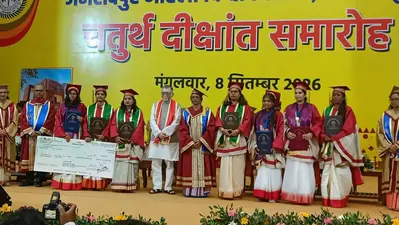 जर्नलिज्म की पढ़ाई से स्पेस स्टार्टअप तक, वीमेंस यूनिवर्सिटी में राज्यपाल ने बताया आगे का प्लान