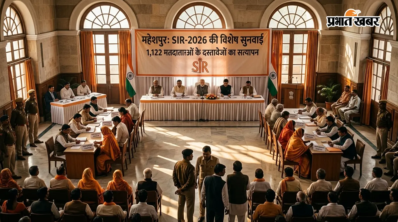 महेशपुर में SIR-2026 की सुनवाई, 1,122 मतदाताओं के दस्तावेजों का सत्यापन