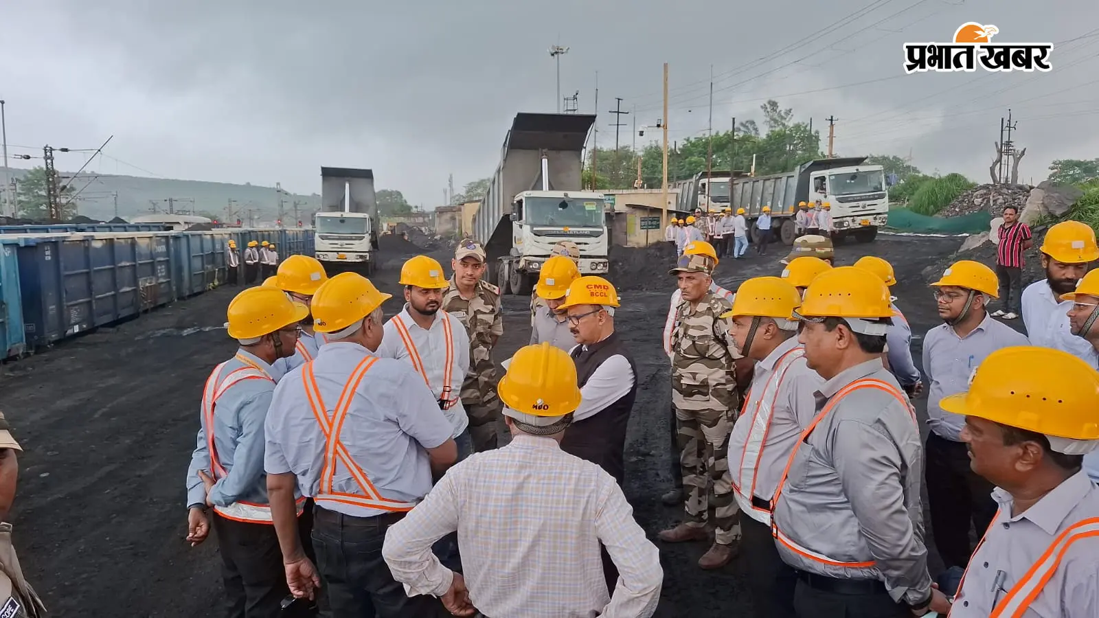 पावर सेक्टर को रोज 25 रैक कोयला भेजने की तैयारी, BCCL CMD ने कुसुंडा KDSK का किया निरीक्षण