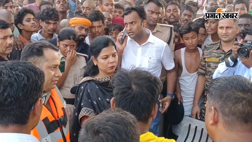 मौके पर जिला अधिकारी और पुलिस अधीक्षक | Prabhat Khabar Network
