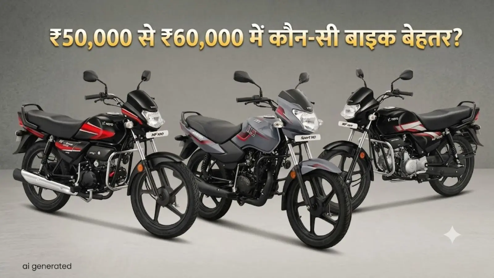 50 से 60 हजार रुपये की बजट में चाहिए बाइक? गांव-शहर हर परिस्थियों के लिए परफेक्ट होंगी ये 3 बाइक्स