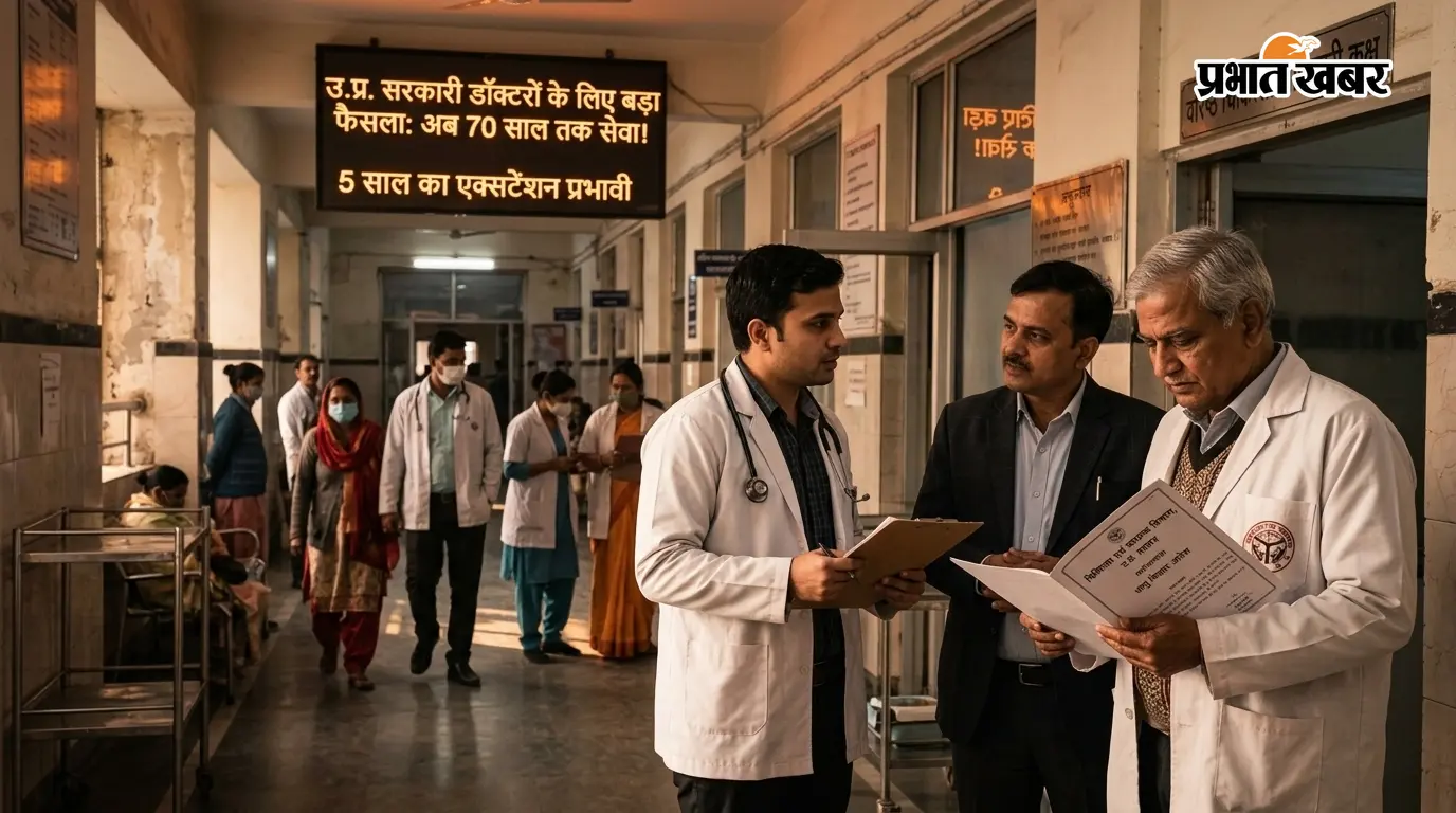 UP में सरकारी डॉक्टरों के लिए बड़ा फैसला, अब 70 साल तक दे सकेंगे सेवा, 5 साल का मिलेगा एक्सटेंशन