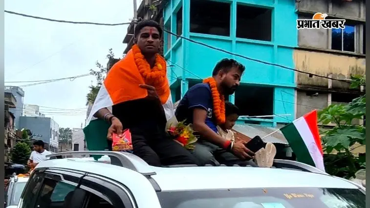 चीन में भारत के लिए खेले नवादा के पवन राज, एशियाई अंडर-18 रग्बी चैंपियनशिप के बाद लौटे घर