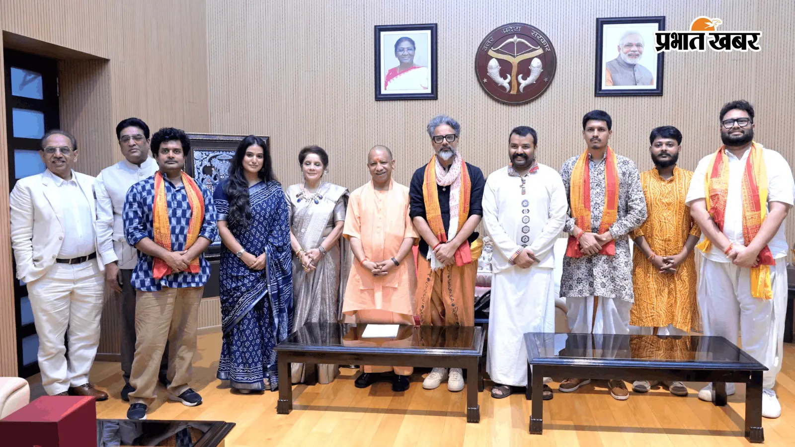 ₹140 करोड़ की ब्लॉकबस्टर सफलता के बाद CM योगी से मिली 'हनुमान अंश' की टीम, लखनऊ से सामने आईं तस्वीरें