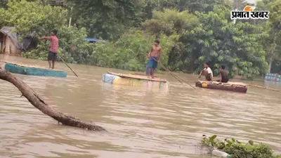 बिहार में बाढ़ से 40 लाख से ज्यादा लोग खतरे में, 14 जिलों में स्थिति गंभीर, उफान पर नदियां