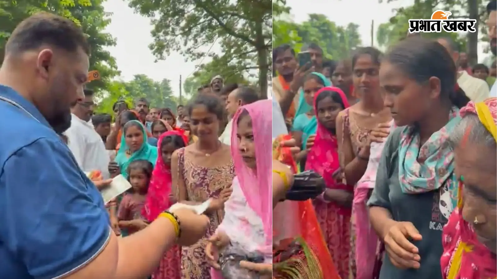 सारण में सिमरहिया बांध टूटने के बाद बाढ़ पीड़ितों के बीच पहुंचे पप्पू यादव, सोनपुर में बांटी आर्थिक मदद