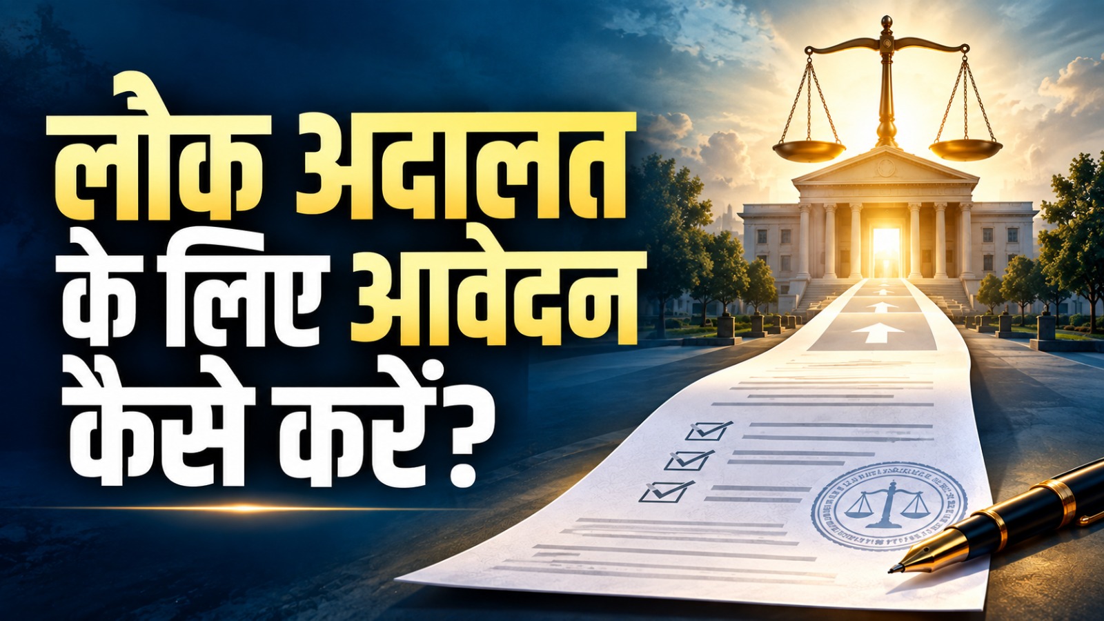 लोक अदालत के लिए आवेदन कैसे करें