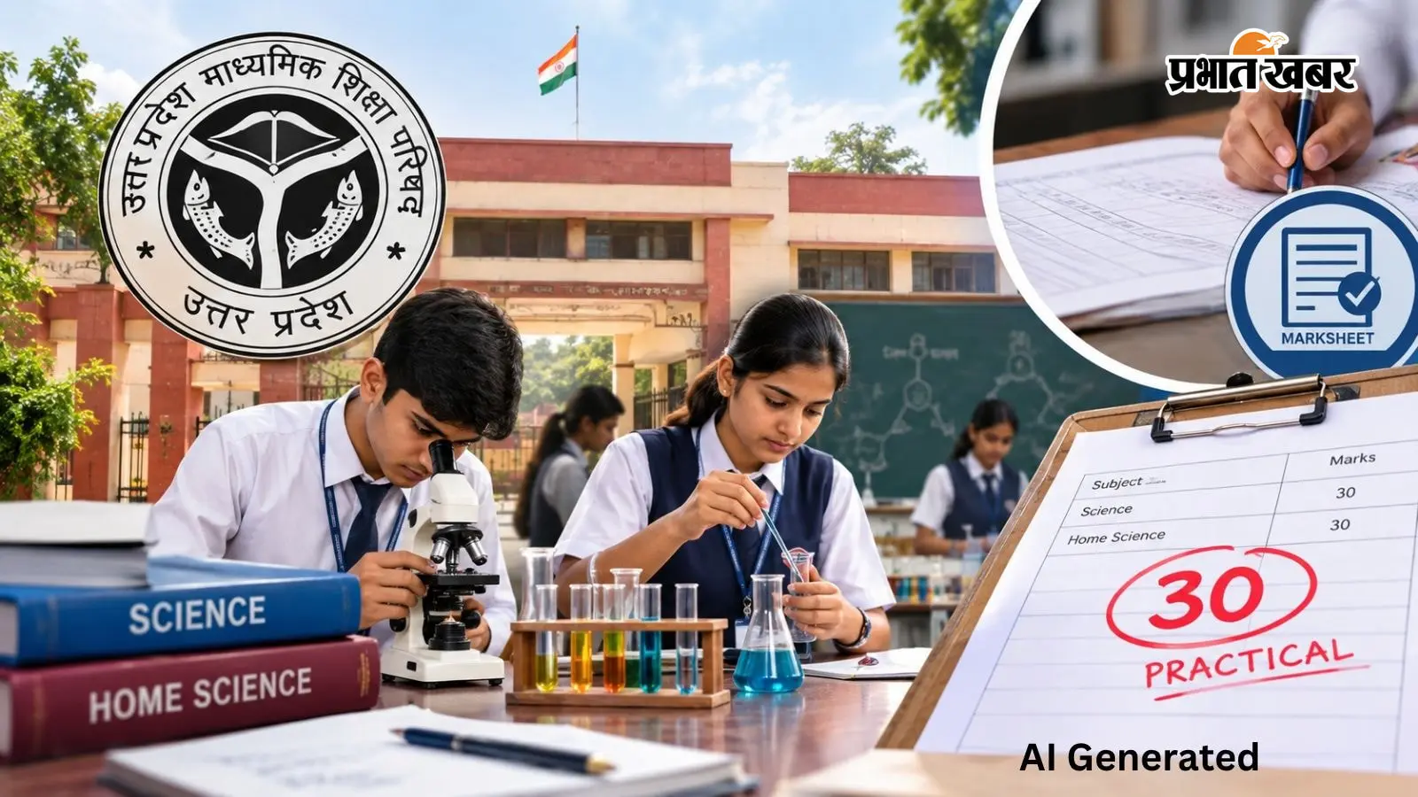 UP Board 10th: बदल गया मूल्यांकन नियम,.. स्कूल नहीं, अब बोर्ड तय करेगा साइंस और होम साइंस के 30 नंबर, जानें नया नियम
