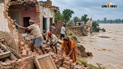 जिस घर को खून-पसीने से बनाया, अब उसी को तोड़ रहे है लोग, बाढ़ ने कर दिया सब कुछ तबाह