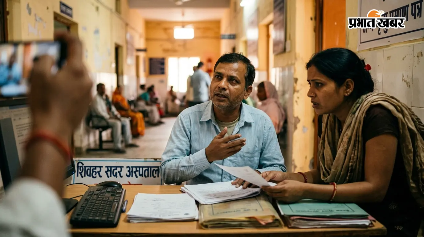 शिवहर सदर अस्पताल में प्रमाण-पत्र के बदले रुपये मांगने का आरोप, डाटा एंट्री ऑपरेटर का वीडियो वायरल, जांच शुरू