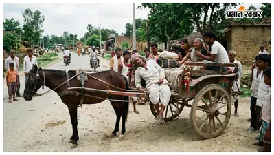 बेतिया के सिकटा में सवारी लेकर आ रहा था तांगा चालक, रास्ते में बिगड़ी तबीयत, घोड़ा गाड़ी पर ही थमी सांस
