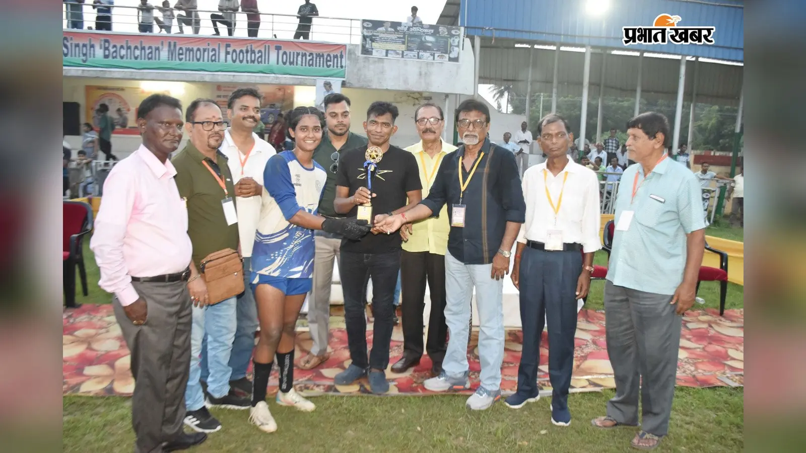 अजय कुमार सिंह बच्चन मेमोरियल महिला फुटबॉल टूर्नामेंट में झारखंड व उत्तर प्रदेश की टीम गोल रहित बराबरी पर