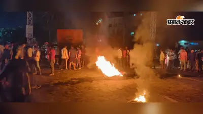 औरंगाबाद में तेज रफ्तार हाईवा ने बाइक सवार युवक को कुचला, मौके पर मौत के बाद रामाबांध में आगजनी और हंगामा