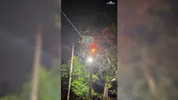 सारण के रसूलपुर में देर रात धू-धू कर जलने लगा बिजली का तार, उपमुखिया की सतर्कता से टला हादसा