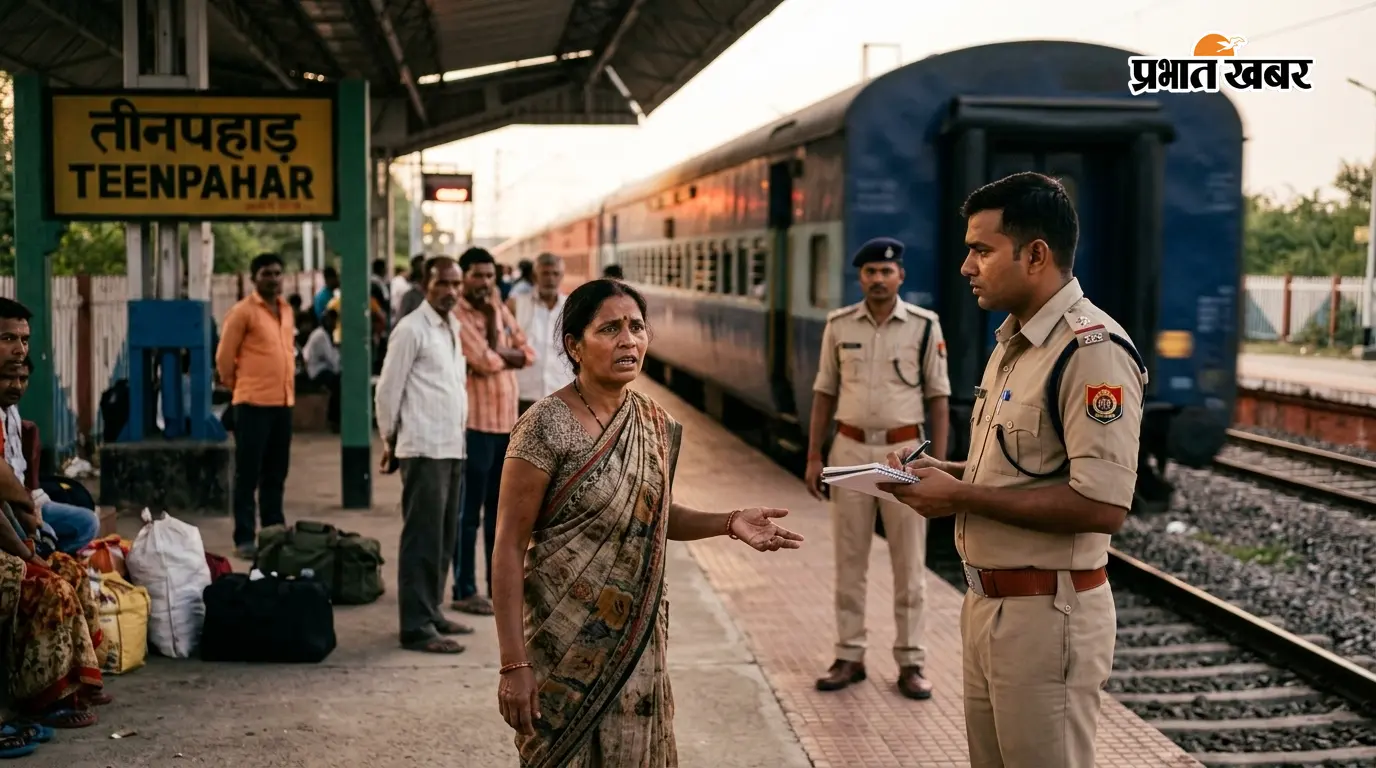 तीनपहाड़ में ट्रेन खुलते ही महिला का मोबाइल झपटा,RPF जांच में जुटी