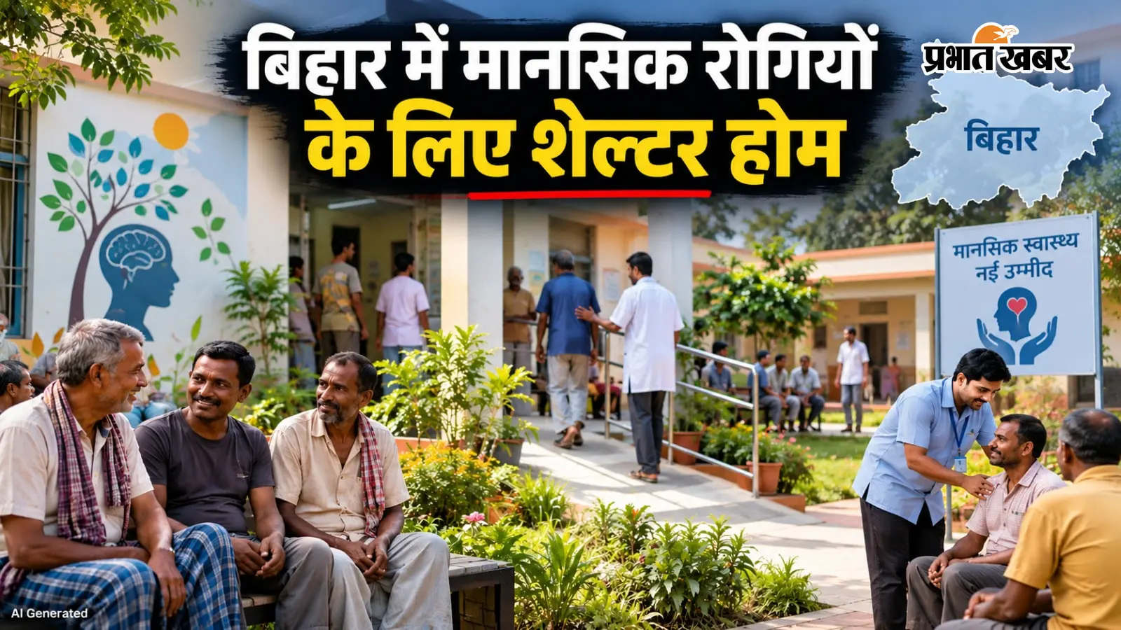 बिहार में पहली बार मानसिक रूप से बीमार पुरुषों के लिए खुलेंगे शेल्टर होम, इन जिलों में 100 लोगों के रहने की होगी व्यवस्था