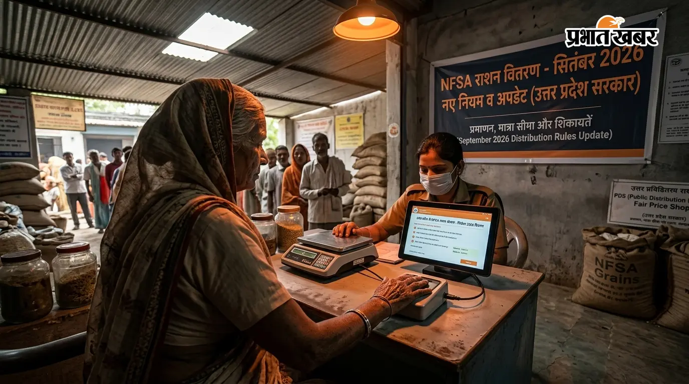 उत्तर प्रदेश में NFSA राशन योजना: सितंबर 2026 के नए नियम व वितरण अपडेट