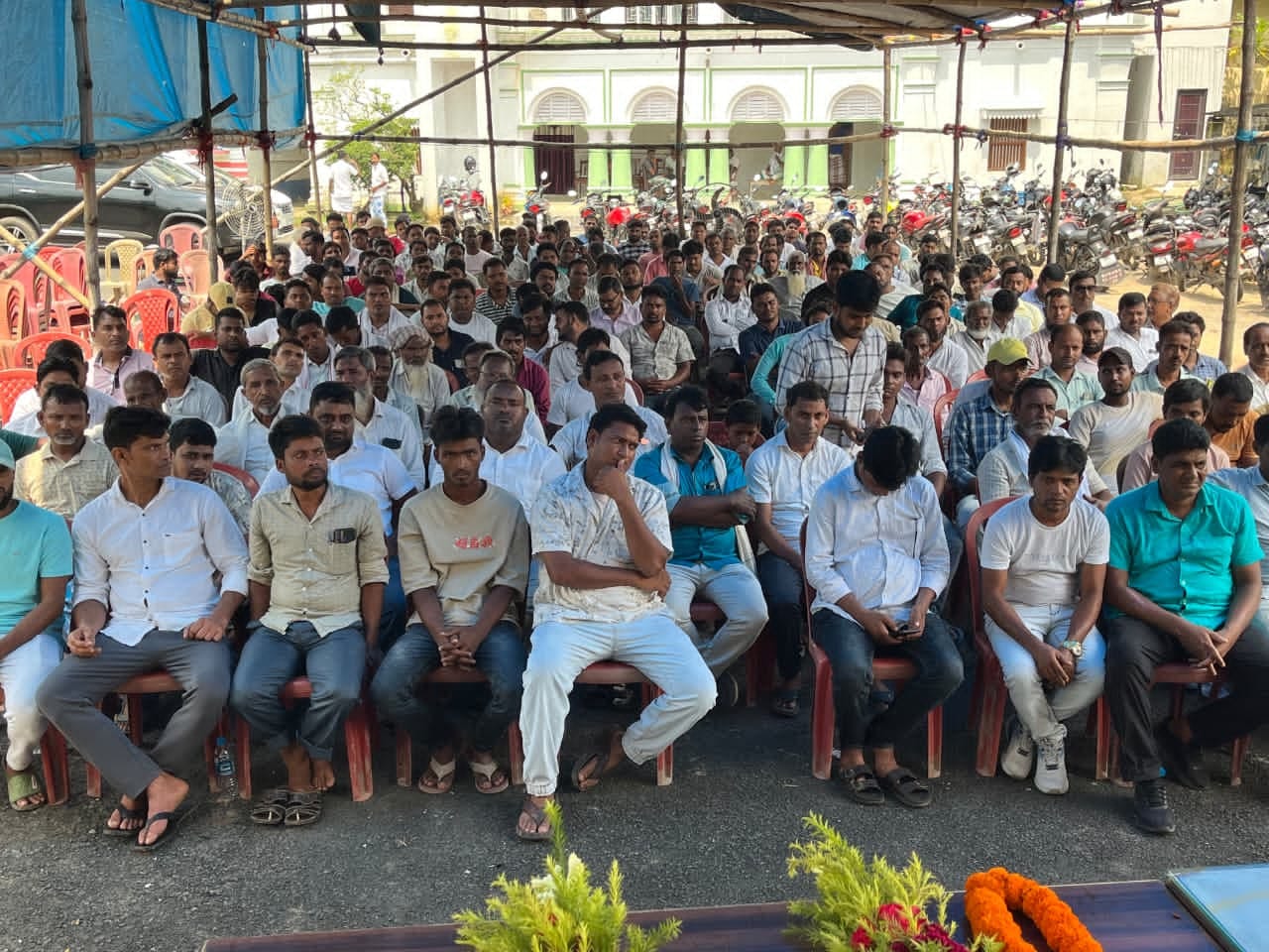 कार्यक्रम के दौरान उपस्थित युवा कांग्रेस कार्यकर्ता.