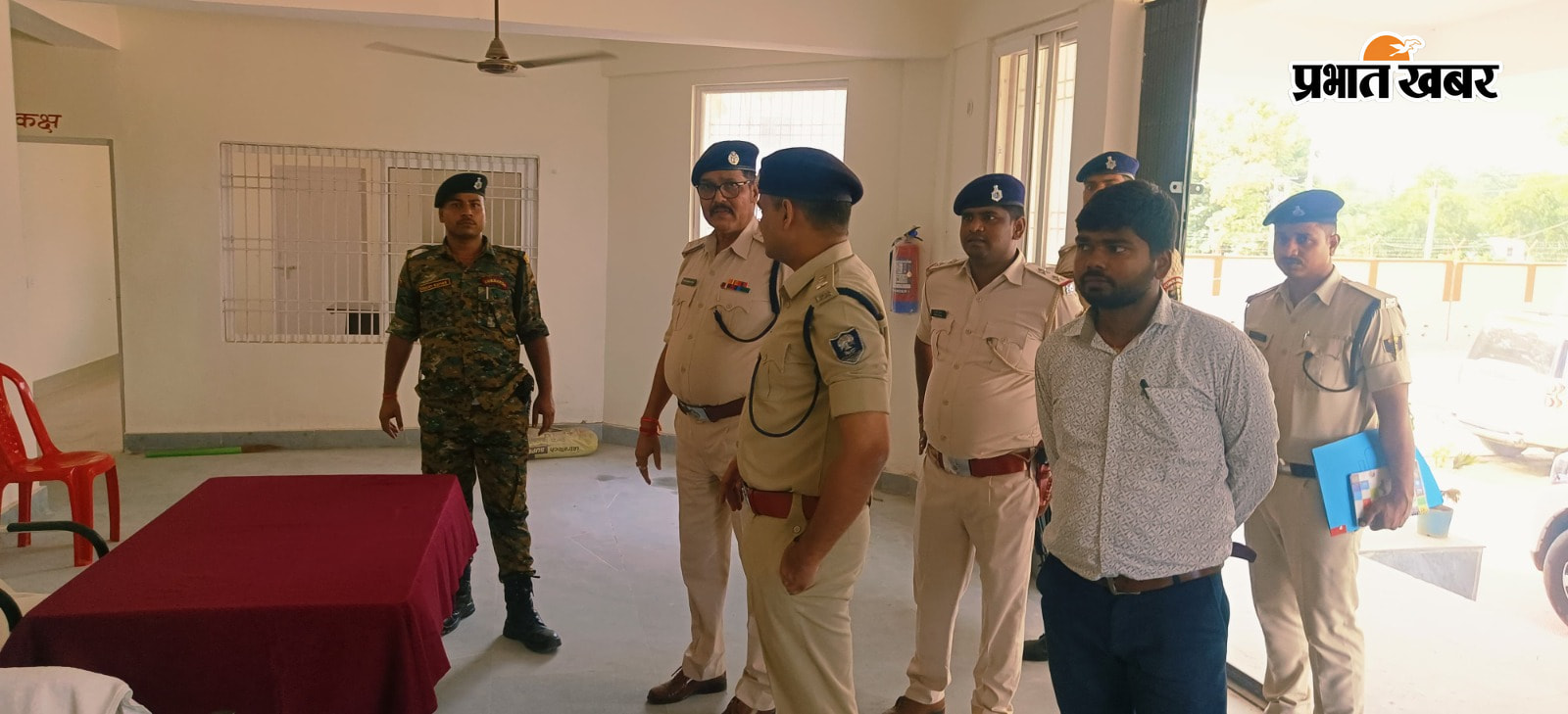 न्यू थाना भवन का निरीक्षण करते पुलिस कप्तान शिवहर | Prabhat Khabar Network