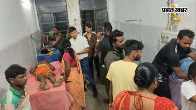 रजौली में सड़क पार कर रहे युवक को बाइक ने मारी टक्कर, तीन घायल, दो नवादा रेफर