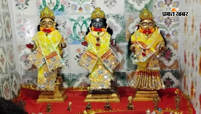पीरो में ठाकुरबाड़ी से चोरी अष्टधातु की दो मूर्तियां बरामद, राम-लक्ष्मण की मूर्तियां मिलीं, सीता की मूर्ति अब भी गायब