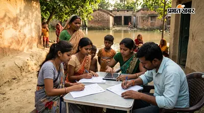 वैशाली: राघोपुर में बाढ़ प्रभावित परिवारों के डाटा अपडेट का काम तेज, तीन पालियों में 30 कर्मी तैनात