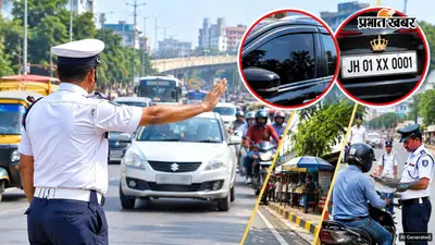 Ranchi में ट्रैफिक नियम तोड़े तो खैर नहीं, ब्लैक शीशे और फैंसी नंबर प्लेट पर होगी कार्रवाई