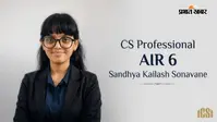 CS Professional AIR 6: 405 मार्क्स के साथ संध्या सोनावाने ने मारी बाजी, पढ़ाई के साथ डांस का भी है जुनून