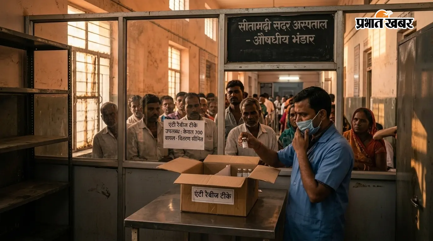 सीतामढ़ी में एंटी रैबीज टीके की किल्लत, 5000 की जगह मिले 700 वायल