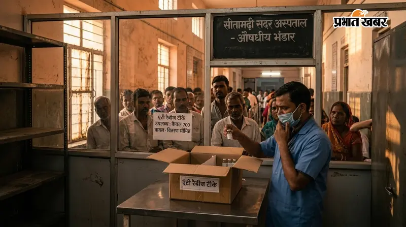सीतामढ़ी में एंटी रैबीज टीके की किल्लत, 5000 की जगह मिले 700 वायल