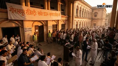 गोरखपुर में रजिस्ट्री कराने पहुंचे सैकड़ों लोग, अचानक क्यों लौटना पड़ा खाली हाथ?