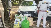 बेतिया में कार से 1 क्विंटल 18 किलो गांजा बरामद, करोड़ों की खेप के साथ चालक हिरासत में