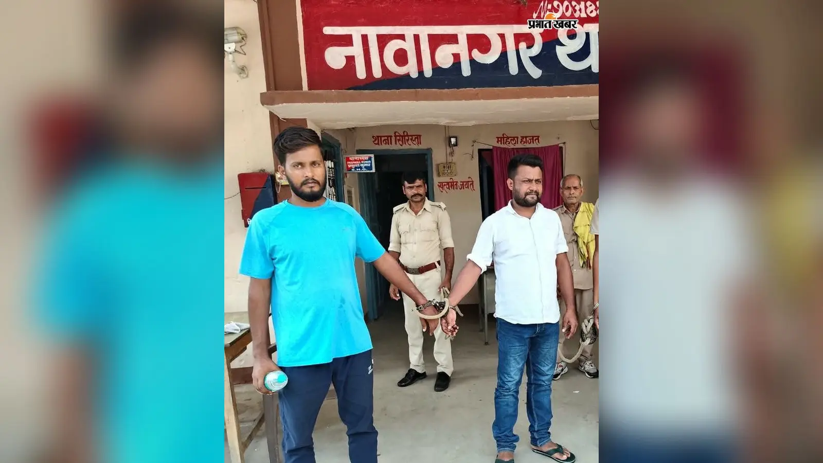 बक्सर में नावानगर पुलिस की कार्रवाई, लोडेड देशी कट्टा लेकर बैठे दो भाई गिरफ्तार