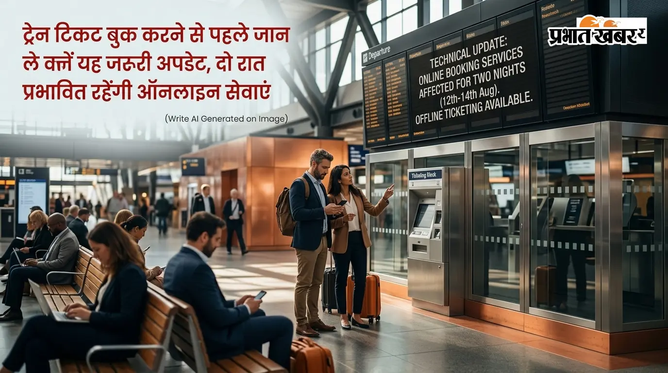 ट्रेन टिकट बुक करने से पहले जान लें यह जरूरी अपडेट, दो रात प्रभावित रहेंगी ऑनलाइन सेवाएं