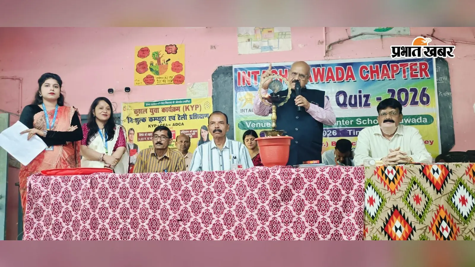 इंटैक क्विज में कन्या इंटर स्कूल की सोनाली और आदित्य की जोड़ी अव्वल, राज्यस्तरीय प्रतियोगिता में करेगी भागीदारी