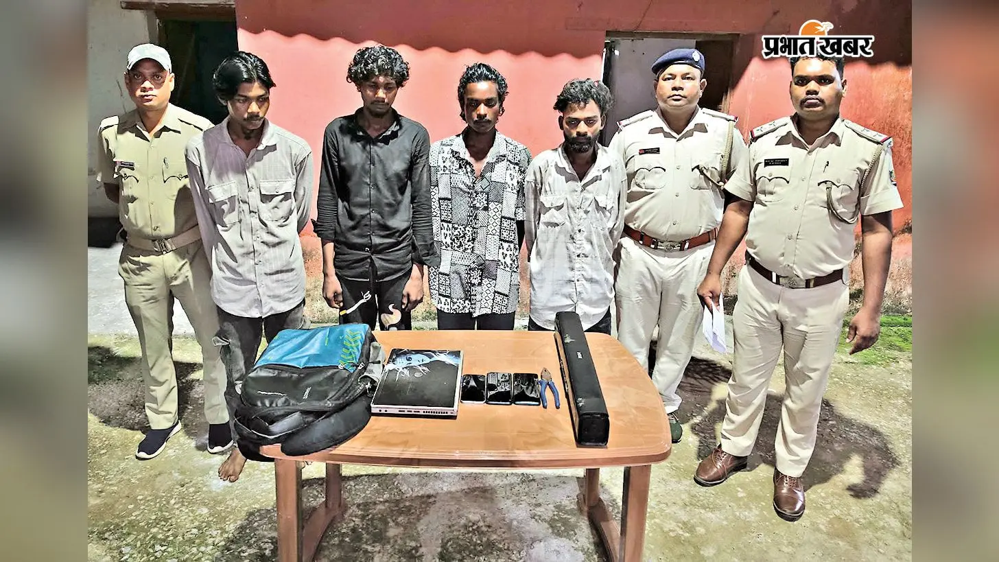 महुलपाली और कुचिंडा के मंदिरों में चोरी मामले में तीन नाबालिग समेत सात पकड़ाये