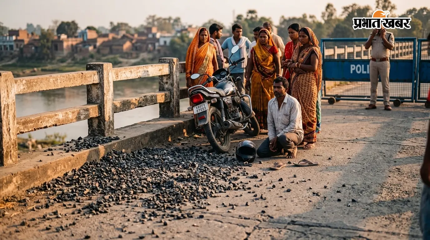 रानीश्वर में सड़क पर बिखरी गिट्टी बनी जानलेवा,टोंगरा पुल पर बाइक सवार की मौत