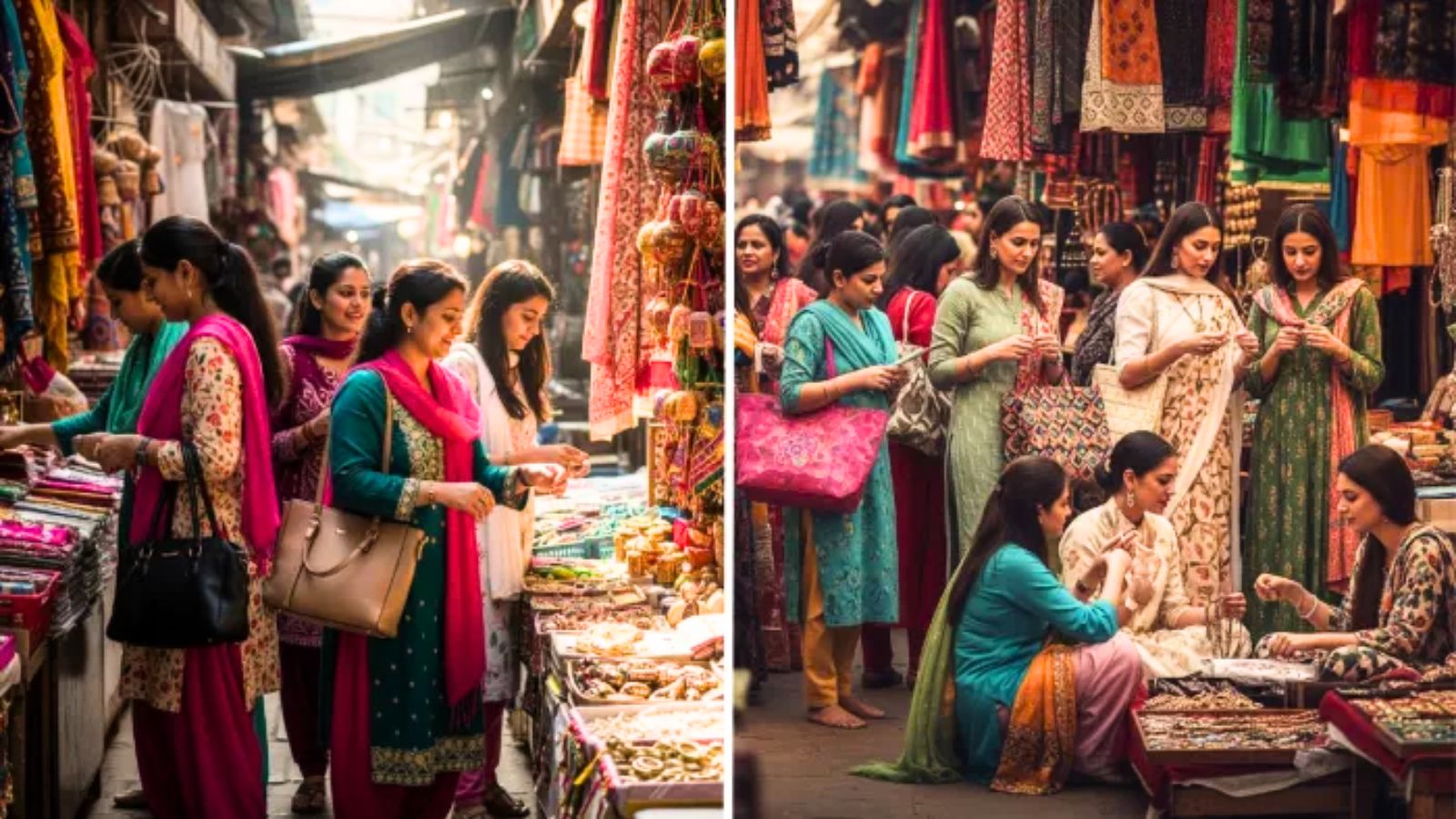 श्रृंगार के सामान की खरीदारी
