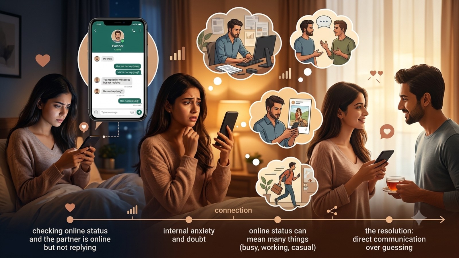 checking online status of partner