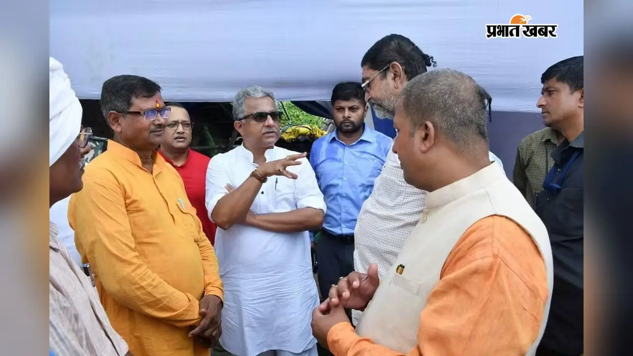 कटाव रोकने के लिए क्या हो रहा? राघोपुर बांध पहुंचे प्रभारी मंत्री, अधिकारियों से मांगी पूरी जानकारी