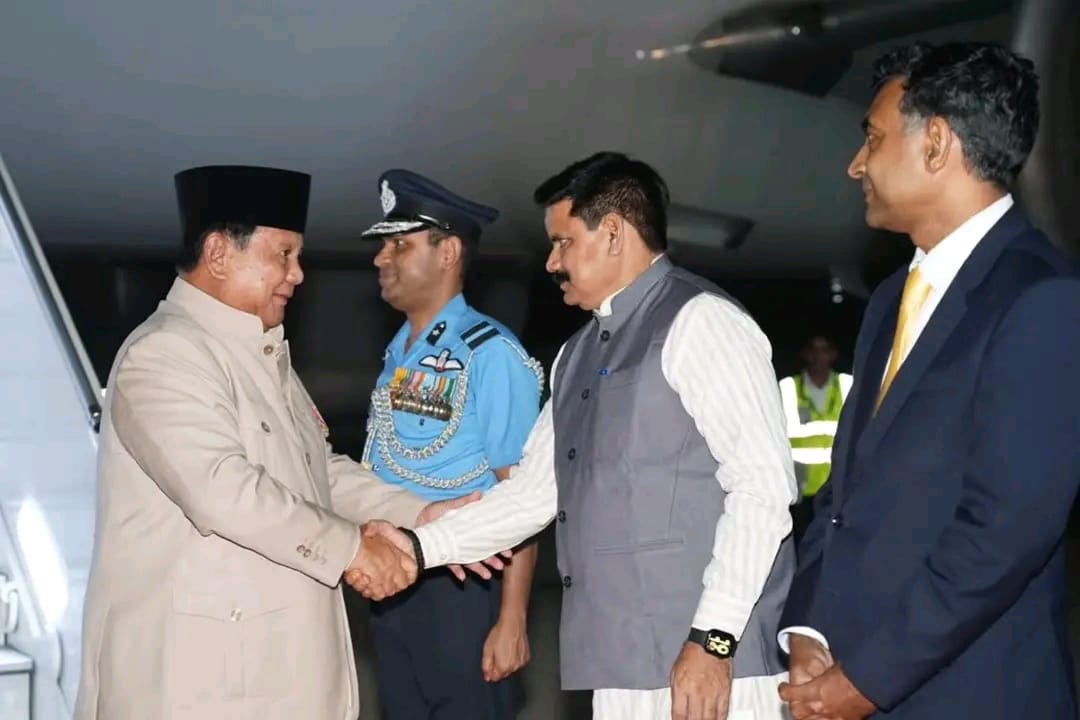 इंडोनेशियाई राष्ट्रपति की अगवानी का अवसर