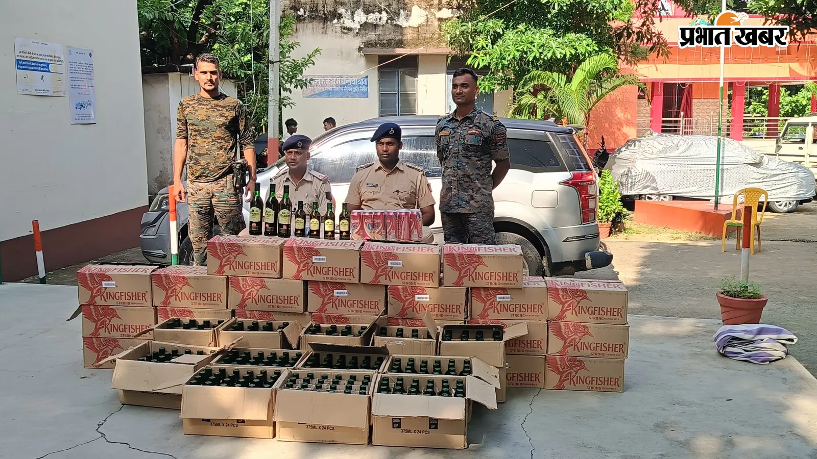 अरवल में 414 लीटर विदेशी शराब लदी कार बरामद, पुलिस को देखते ही गाड़ी छोड़कर चालक फरार