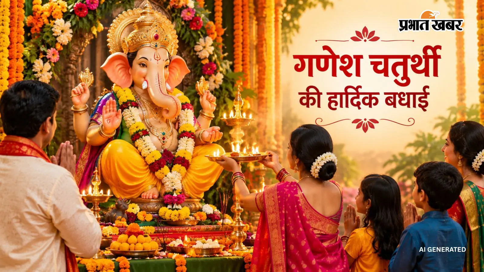 Happy Ganesh Chaturthi 2026 Wishes: बप्पा के स्वागत पर अपनों को भेजें ये दिल छू लेने वाले धार्मिक संदेश और शुभकामनाएं