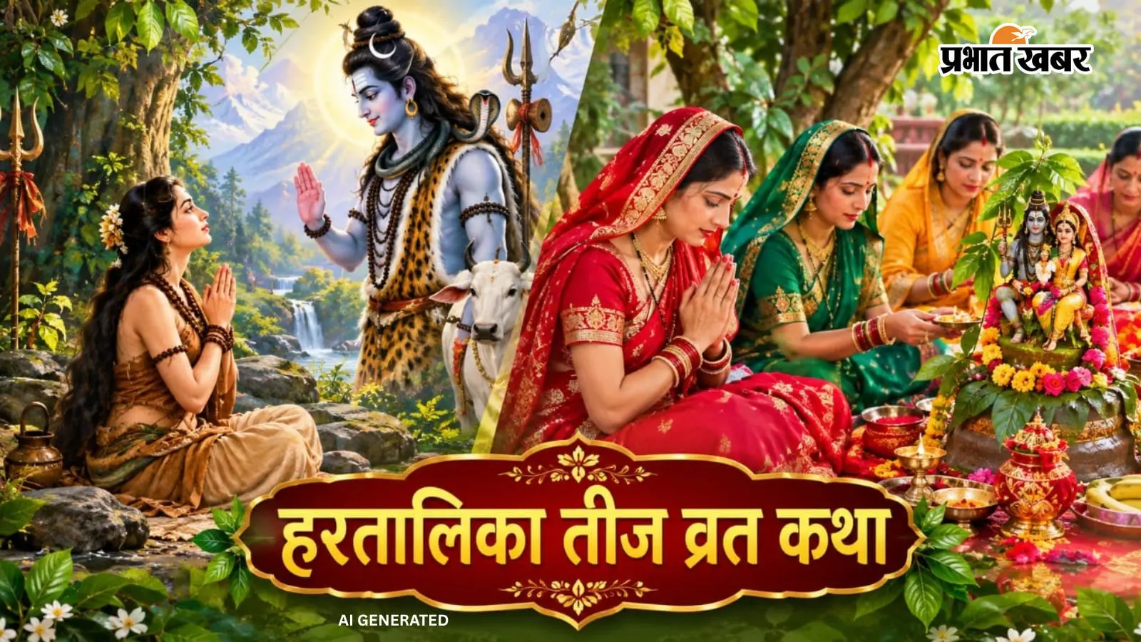Hartalika Teej Vrat Katha: हरतालिका तीज की वो कथा, जब पार्वती ने शिव के लिए सबकुछ त्याग दिया