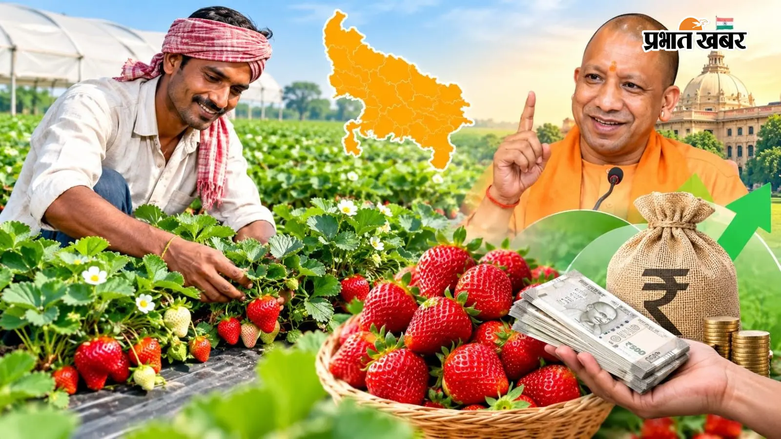 UP Strawberry Farming: यूपी के 39 जिलों में स्ट्रॉबेरी की खेती पर सरकार दे रही बंपर सब्सिडी, जानें कैसे मिलेगा फायदा
