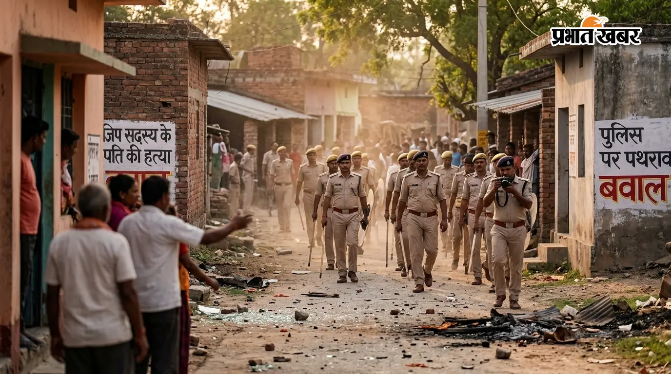 जिप सदस्य के पति की हत्या के बाद बवाल, पुलिस पर पथराव मामले में 200 अज्ञात पर केस दर्ज